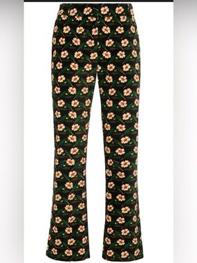 La Double j. floral-print cropped trousers